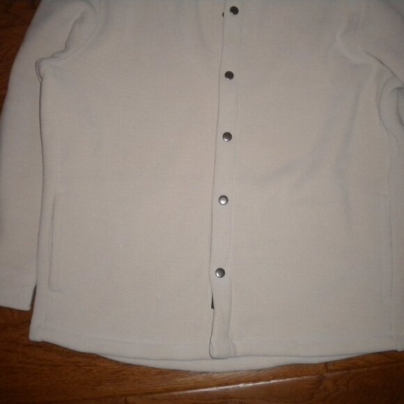Copper Oak Mens Size Large Ivory Snap Lined Shacket Shirt NWT - Picture 4 of 4